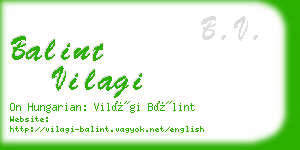 balint vilagi business card